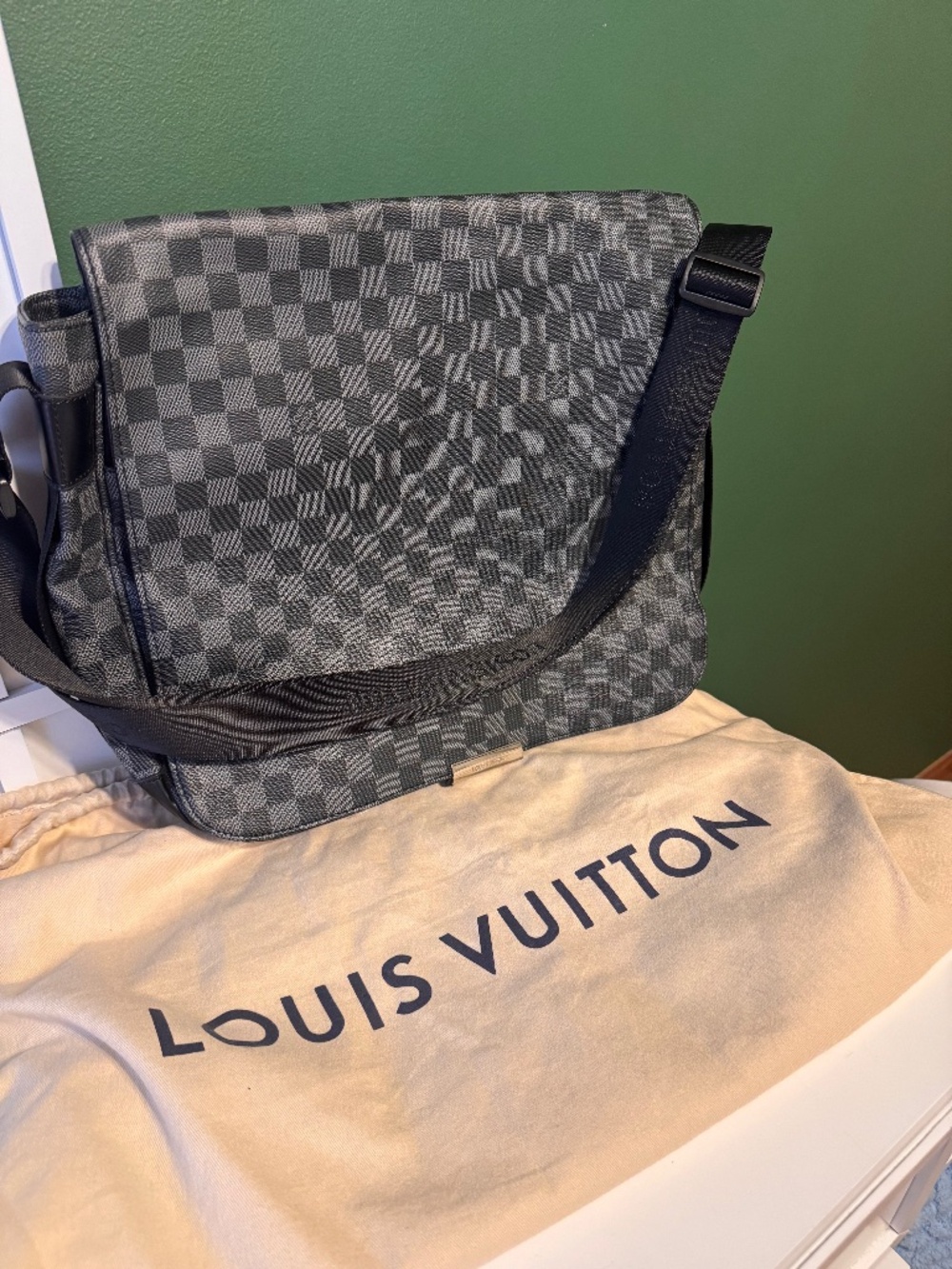 Louis Vuitton Damier Graphite Canvas District MM Bag